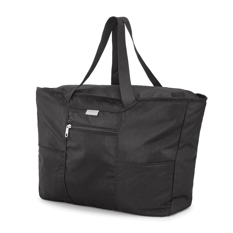 Samsonite Foldaway Packable Tote Sling Bag, Black, One Size - Image 1